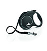 Флекси Рулетка-ремень для собак до 15кг, 5м, черная (Black Design S Tape 5m black)