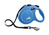Флекси Рулетка-ремень для собак до 50кг, 8м, голубая (New Classic L Tape 8 m, blue)